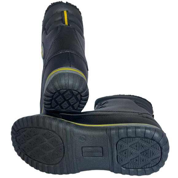 💎✨$130✨💎 NIB Weatherproof SLEIGH Blk Yellow Men's Boots - Picture 5 of 7